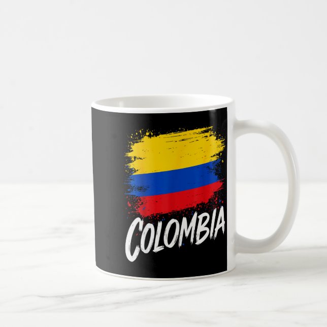 Colombia Lover Colombian Flag  Coffee Mug (Right)