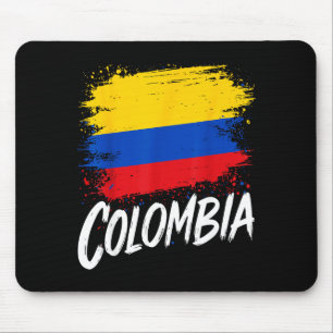 Colombia Lover Colombian Flag  Mouse Pad
