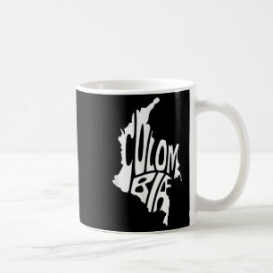 Colombia Map Quote Graphic Colombian Outline  Coffee Mug