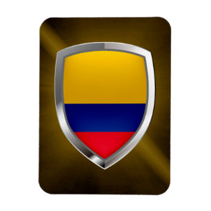 Colombia Mettalic Emblem Magnet