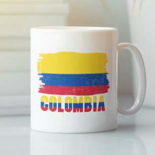 Colombia National Flag Travel Coffee Mug