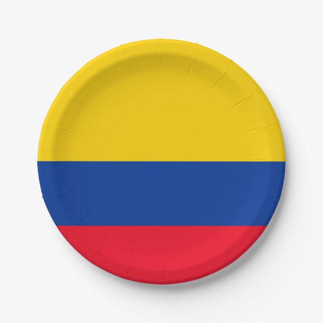 Colombia Paper Plate (Front)