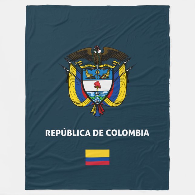 Colombia passport phone case fleece blanket (Front)