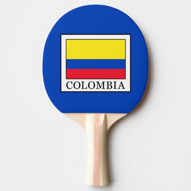 Colombia Ping Pong Paddle (Front)