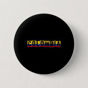 Colombia Pride Flag Colombian National Expat Patri 6 Cm Round Badge
