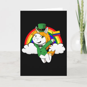 Colombia Proud Colombian Flag St. Patricks Day Uni Card