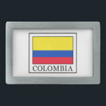 Colombia Rectangular Belt Buckle<br><div class="desc">Colombia</div>