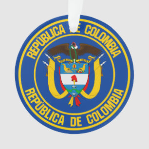 Colombia Round Emblem Ornament