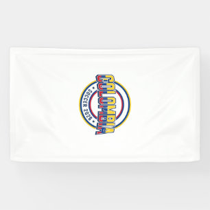 Colombia Soccer 2026 Soccer Bold Country Typograph Banner
