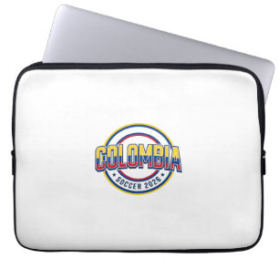 Colombia Soccer 2026 Soccer Bold Country Typograph Laptop Sleeve