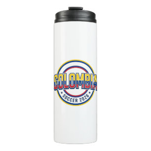 Colombia Soccer 2026 Soccer Bold Country Typograph Thermal Tumbler