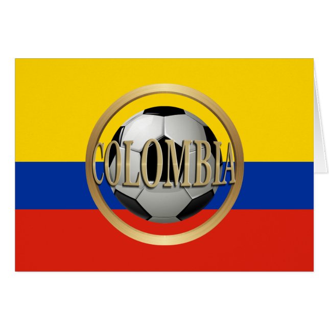 Colombia Soccer Ball (Front Horizontal)