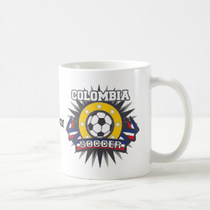 Colombia Soccer Burst Coffee Mug