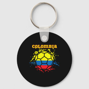 Colombia Soccer Colombian Flag Futbol Fan Jersey Key Ring
