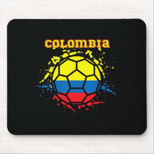 Colombia Soccer Colombian Flag Futbol Fan Jersey Mouse Pad