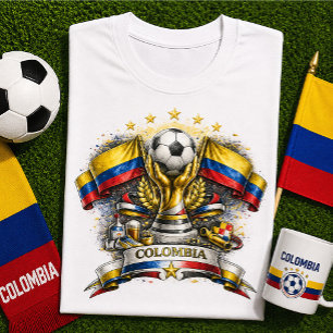 Colombia Soccer Fan Colombian Football World Cup T-Shirt