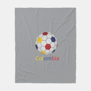 Colombia Soccer Fleece Blanket