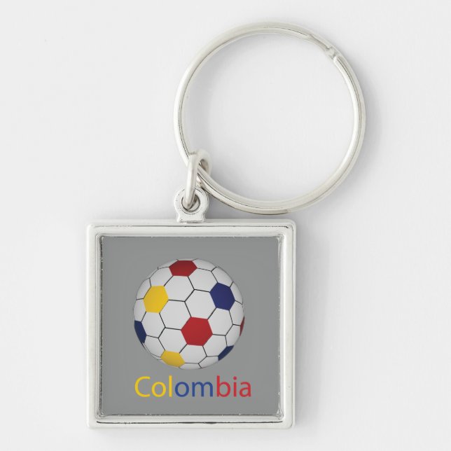 Colombia Soccer Keychain  (Front)