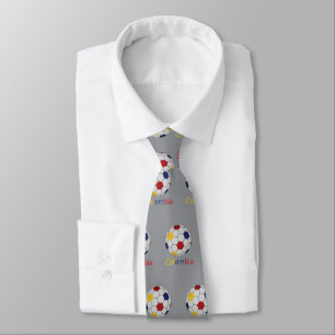 Colombia Soccer Keychain Tie