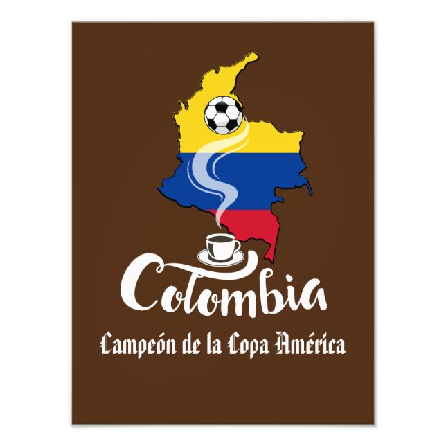 Colombia Soccer  Photo Print (Front)