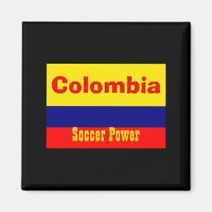 Colombia Soccer Power T Shirt Magnet