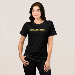 COLOMBIA Special Customisable Black Tourist Tri-Blend Shirt
