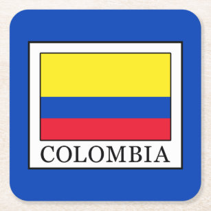 Colombia Square Paper Coaster