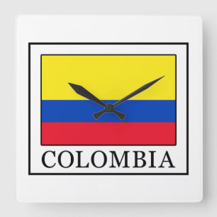 Colombia Square Wall Clock