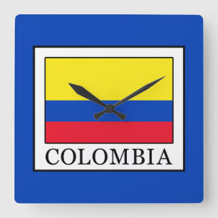 Colombia Square Wall Clock