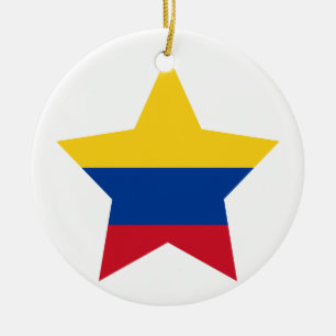 Colombia Star Ceramic Ornament
