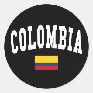 Colombia Style Classic Round Sticker