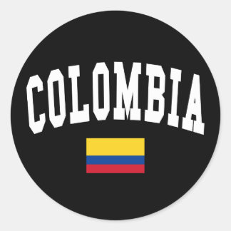 Colombia Style Classic Round Sticker