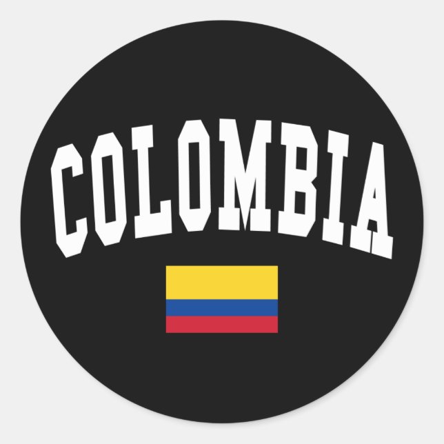 Colombia Style Classic Round Sticker (Front)