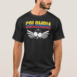 Colombia Table Tennis  Support Colombian Ping Pong T-Shirt