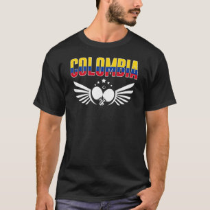 Colombia Table Tennis Support Colombian Ping Pong T-Shirt
