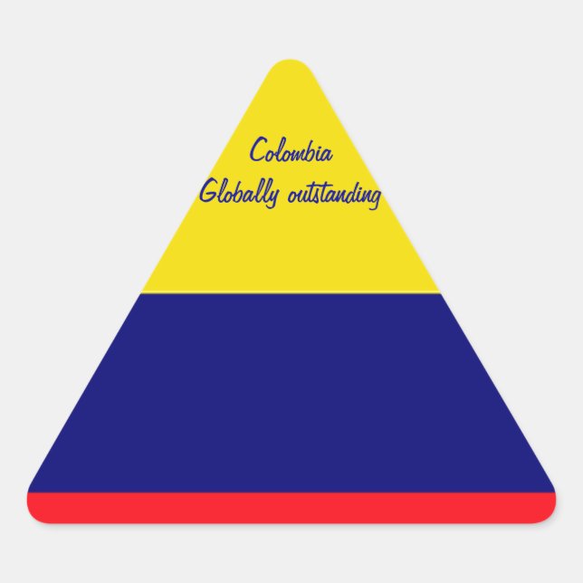 Colombia Triangle Sticker (Front)