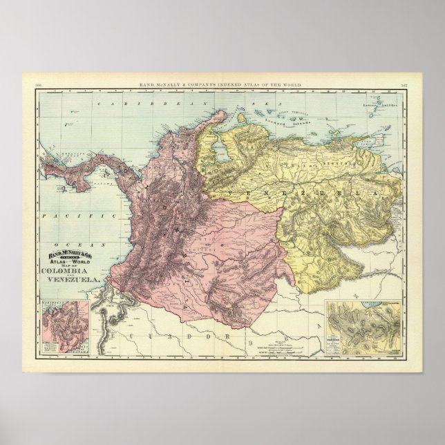 Colombia, Venezuela Poster (Front)