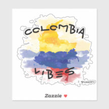 COLOMBIA vibes Car sticker Colombia croquis