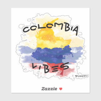 COLOMBIA vibes Car sticker Colombia croquis