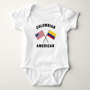 Colombian American Flag Baby Bodysuit