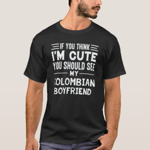 Colombian Boyfriend Romantic Valentine's Day 2023 T-Shirt