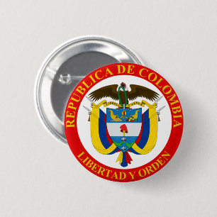 Colombian Coat of Arms Button