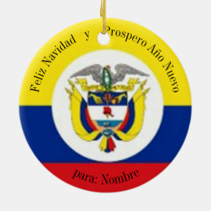 Colombian Coat of Arms Ceramic Ornament