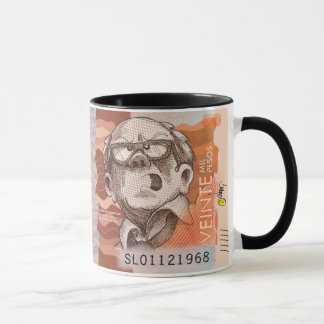 Colombian Currency Cartoon Coffee Mug 20,000 Pesos