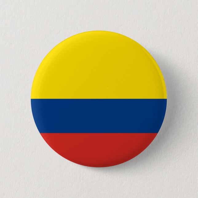 Colombian Flag 6 Cm Round Badge (Front)