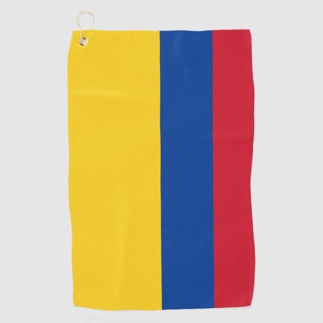 Colombian Flag & Colombia golf holiday /sports Towel (Front)