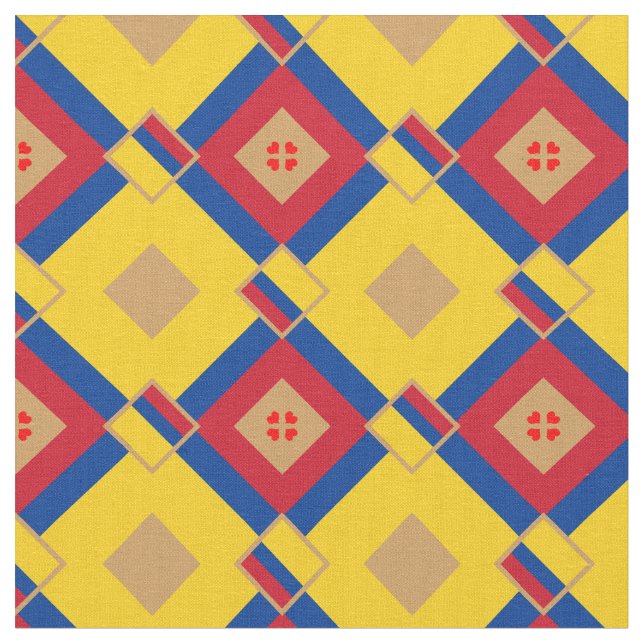 Colombian Flag & Colombia Trendy Fabric fashion (Close Up)
