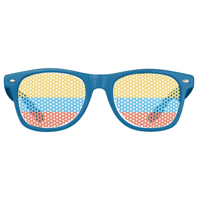 Colombian Flag Coloured Glasses (Front)