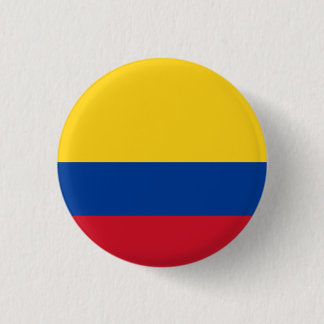 Colombian Flag, Flag of Colombia 3 Cm Round Badge