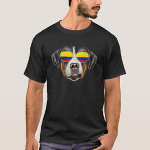 Colombian Flag Greater Swiss Mountain Dog Colombia T-Shirt